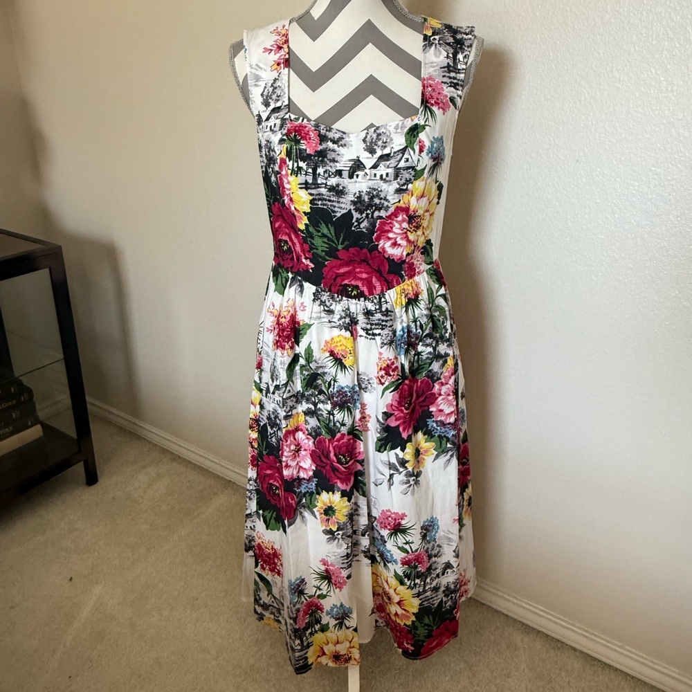 NWT Anthropologie Floral Sleeveless Dress - Multicolor